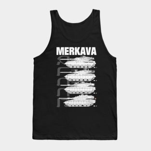 Merkava Mk1, Mk2, Mk3 and Mk4 on the same design Tank Top